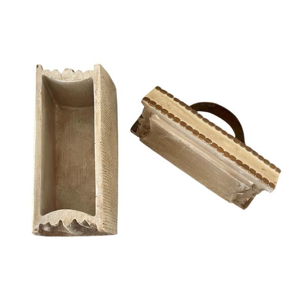 Resin Designer Beige Handbag With Metal Handle Decorative Trinket Box - Picture 5 of 6